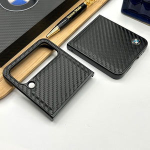 Samsung Galaxy Z Flip 4 BMW Logo Carbon Case Cover Clearance Sale