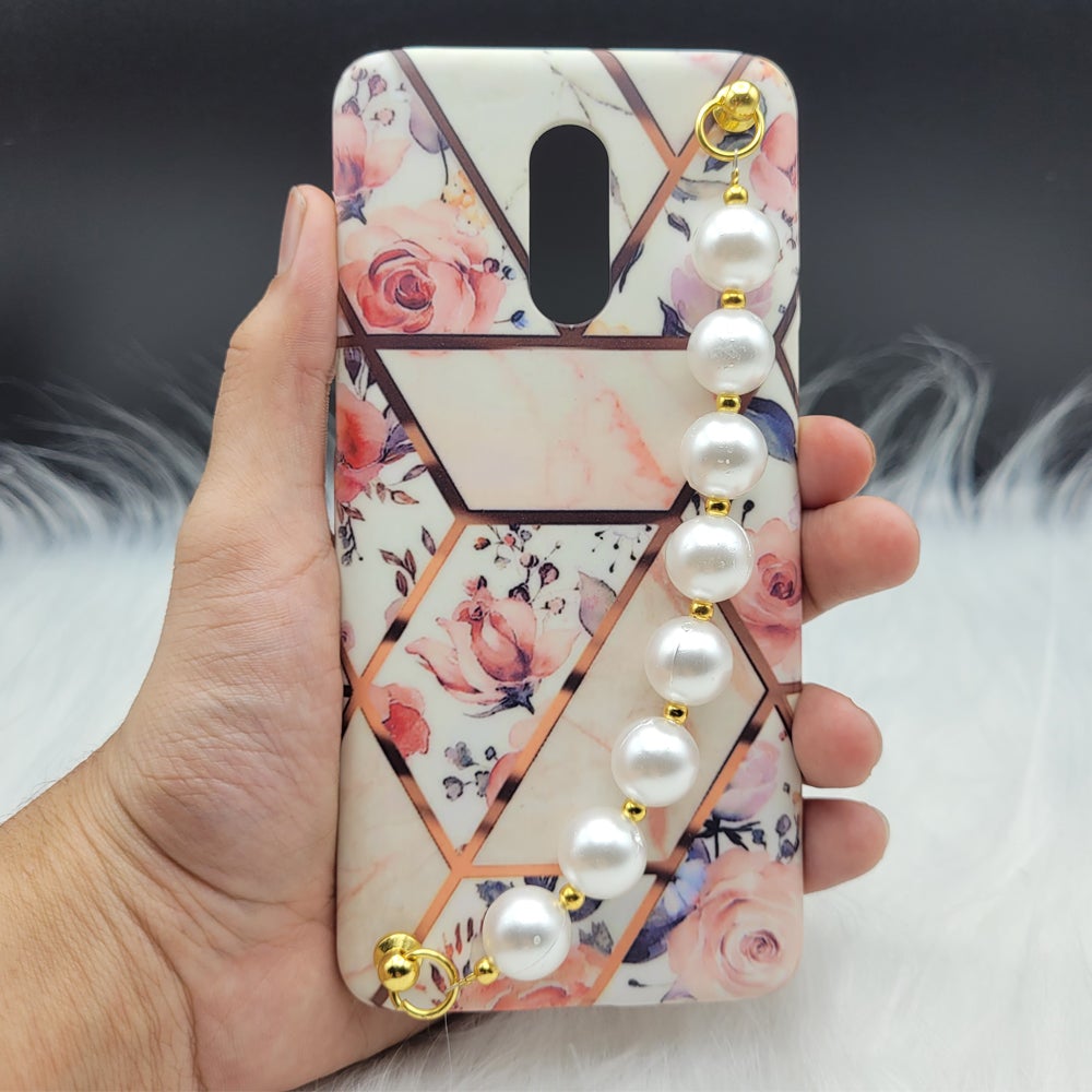 Flower Marble Pearl Holder Designer Case Cover