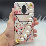 Flower Marble Pearl Holder Designer Case Cover