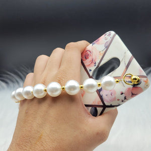 Flower Marble Pearl Holder Designer Case Cover