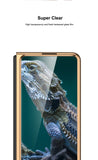 Samsung Galaxy Z Fold 5 Chrome Plated Marble Design Case Cover
