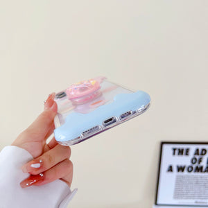iPhone Donut Style Holder Transparent Designer Case