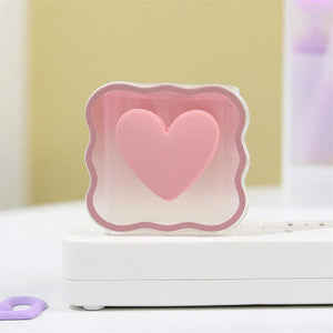 iPhone Cable Protector and Adapter Charging Case Love Heart Transparent