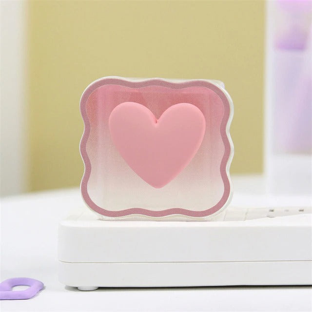 iPhone Cable Protector and Adapter Charging Case Love Heart Transparent