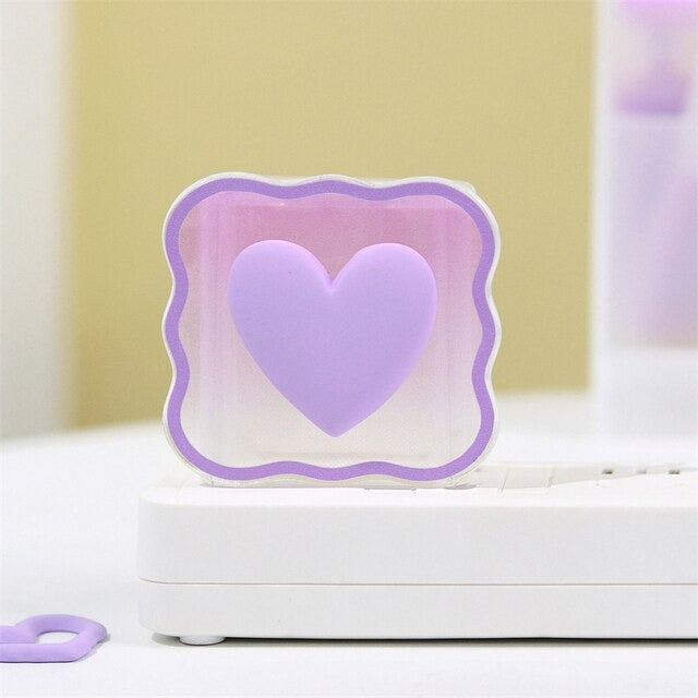 iPhone Cable Protector and Adapter Charging Case Love Heart Transparent