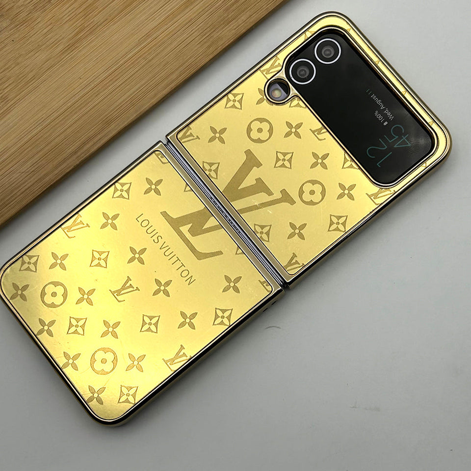 Samsung Galaxy Z Flip 4 Luxurious Crafted Gold Series Case Cover – Season  Made