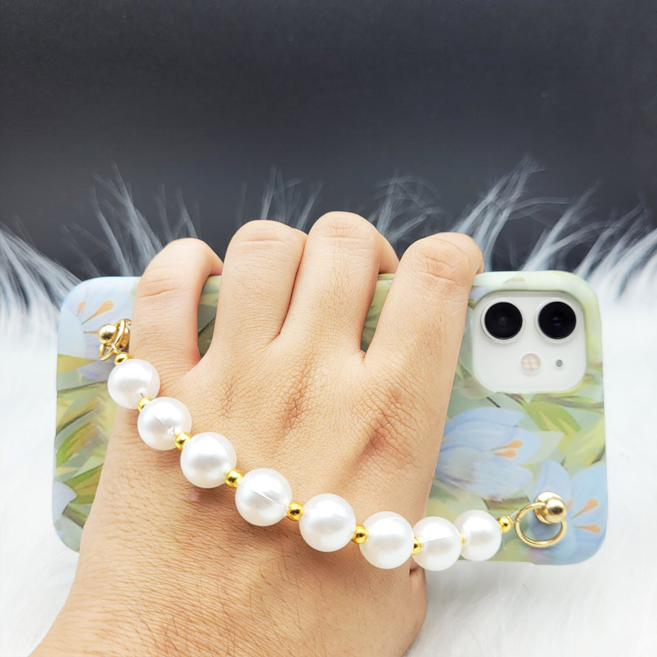 Vintage Green Flower Pearl Holder Case Cover