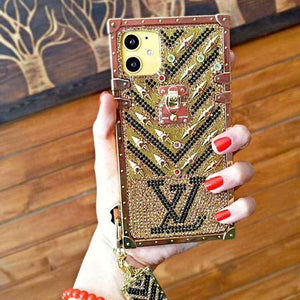 Monogram Style Cellphone Back Cover Case for iPhone Samsung  Luxury iphone  cases, Louis vuitton phone case, Iphone cases bling