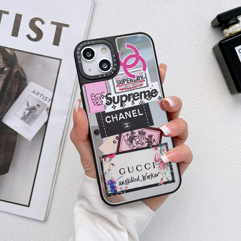 iPhone Luxury Brand Reflective Mirror Phone Case Clearance Sale