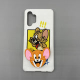Mouse and Meow Cartoon Case Cover With Holder