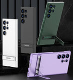 Samsung Galaxy S23 Ultra Matte Finish Camera Protection Kickstand Case Cover