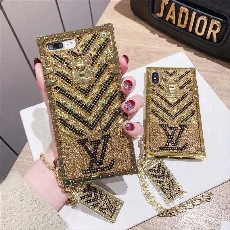 Monogram Style Cellphone Back Cover Case for iPhone Samsung  Louis vuitton  phone case, Luxury iphone cases, Bling phone cases