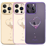 iPhone Heart Rhinestone Diamond Plated Hard Clear PC Back Cover Clearance Sale