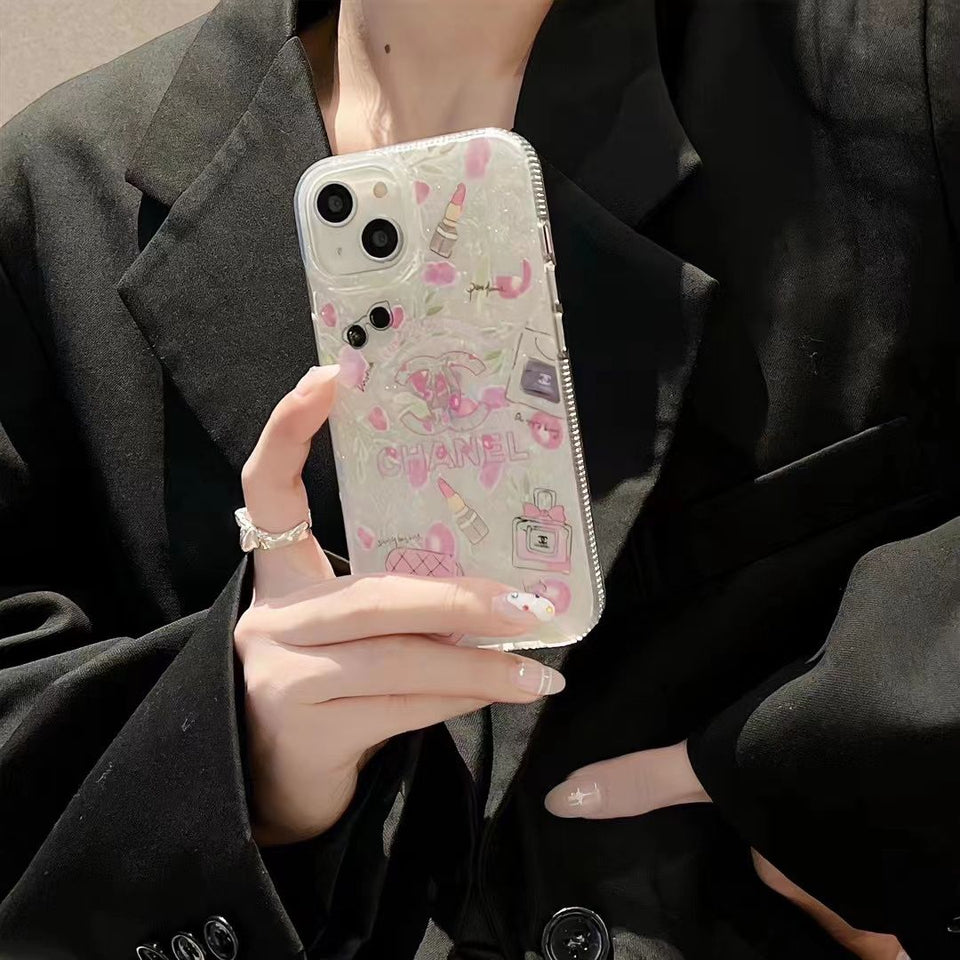 Purple Chanel iPhone 11 Pro Max Clear Case