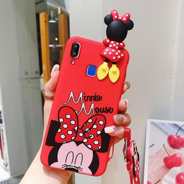 minnie mouse case cover with toy 