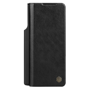 Nillkin Qin Leather Case Cover For Samsung Z Fold 3 Black