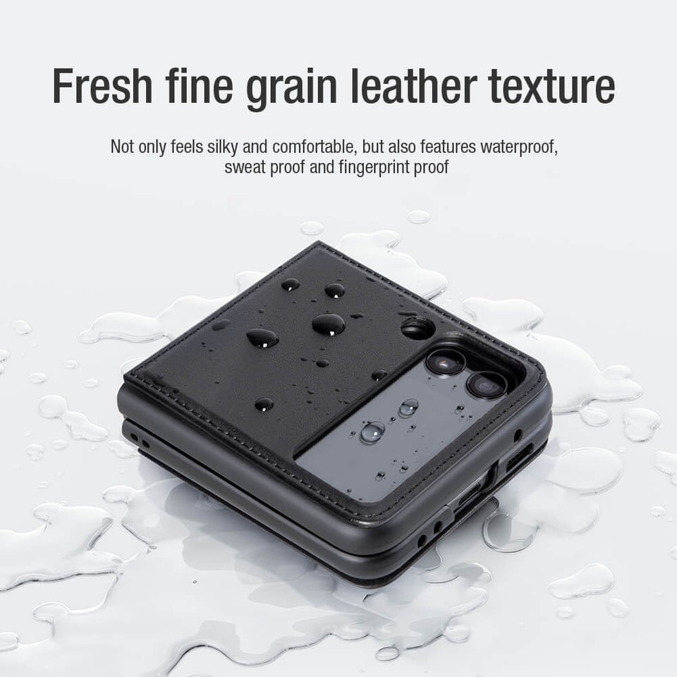Samsung Galaxy Z Flip4 5G Qin Vegan leather Cover Green