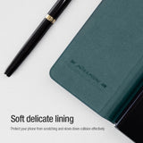 Nillkin Samsung Galaxy Z Fold 4 5G Qin Pro Leather Flip Case Pen Holder Brown