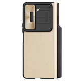 Samsung Galaxy Z Fold 5 Nillkin QIN Pro Flip Case Cover Gold