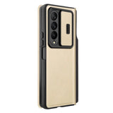 Samsung Galaxy Z Fold 4 Nillkin QIN Pro Flip Case Cover Gold