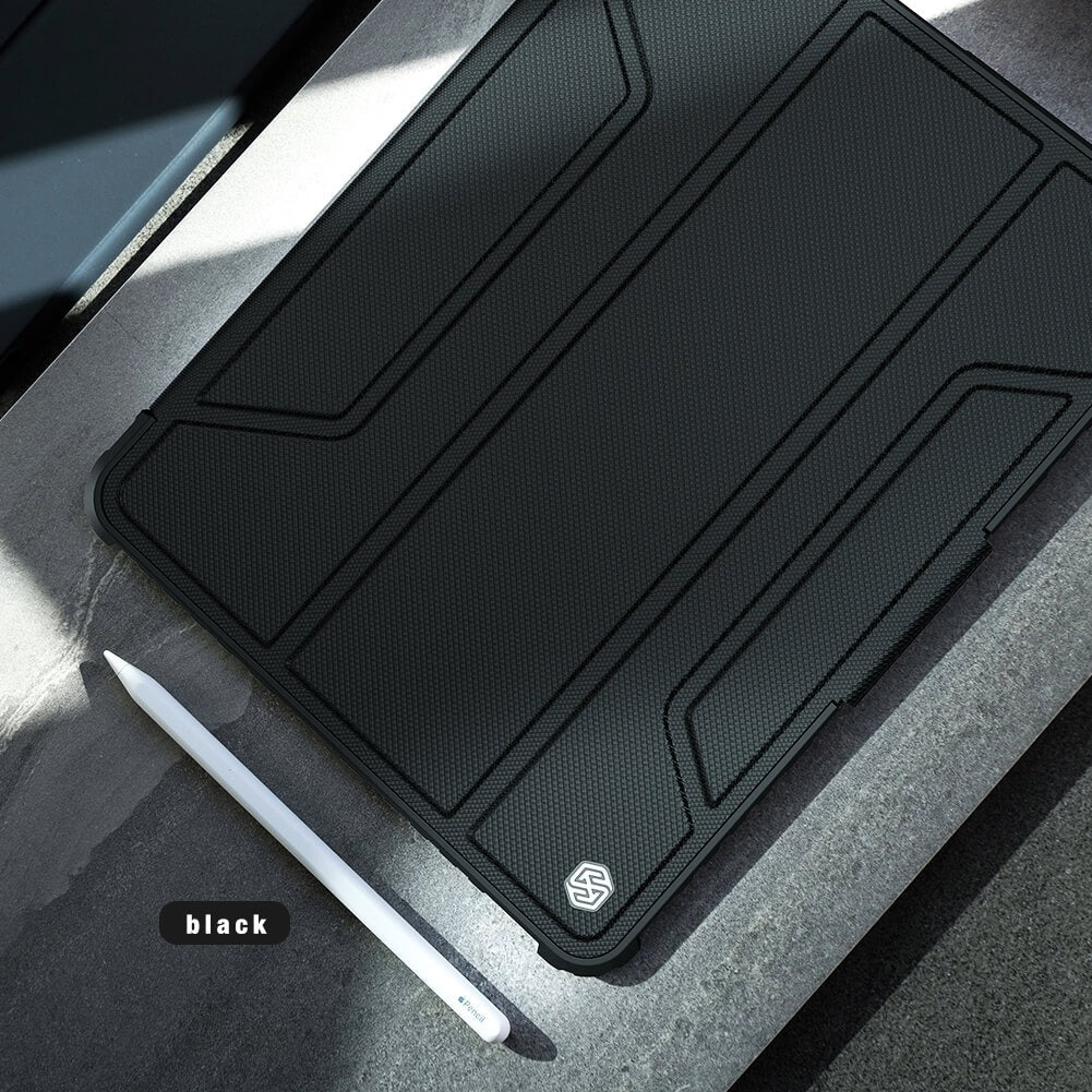 Nillkin Bumper Pro Leather Flip Cover Case for Apple iPad Black