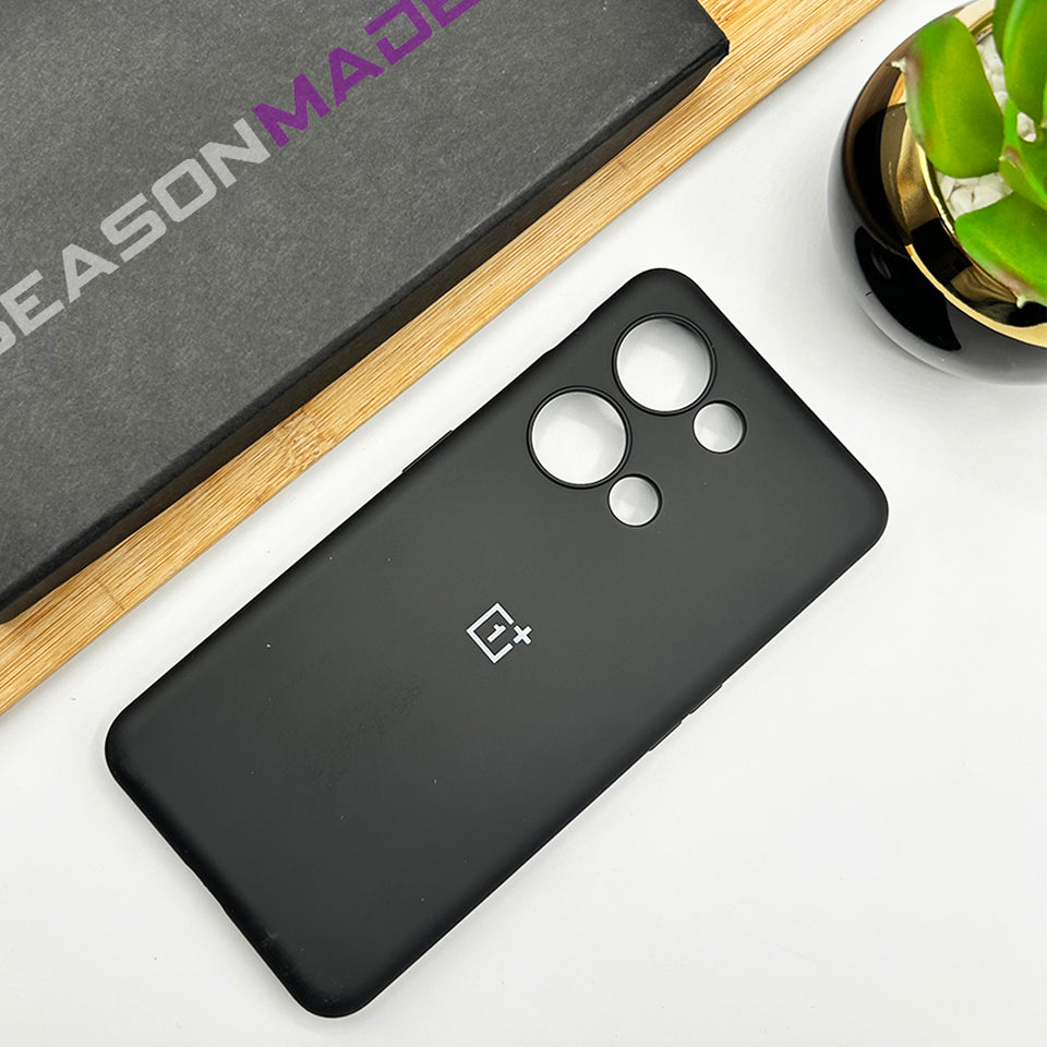 OnePlus Liquid Silicone Case Cover Black