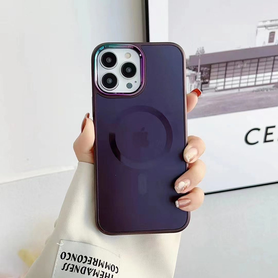 iPhoneMatte Series Magsafe Case Cover Purple