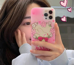 iPhone Rabbit Hollographic Design Cover Case