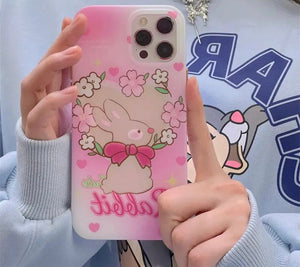 iPhone Rabbit Hollographic Design Cover Case