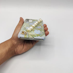 Vintage Green Flower Pearl Holder Case Cover