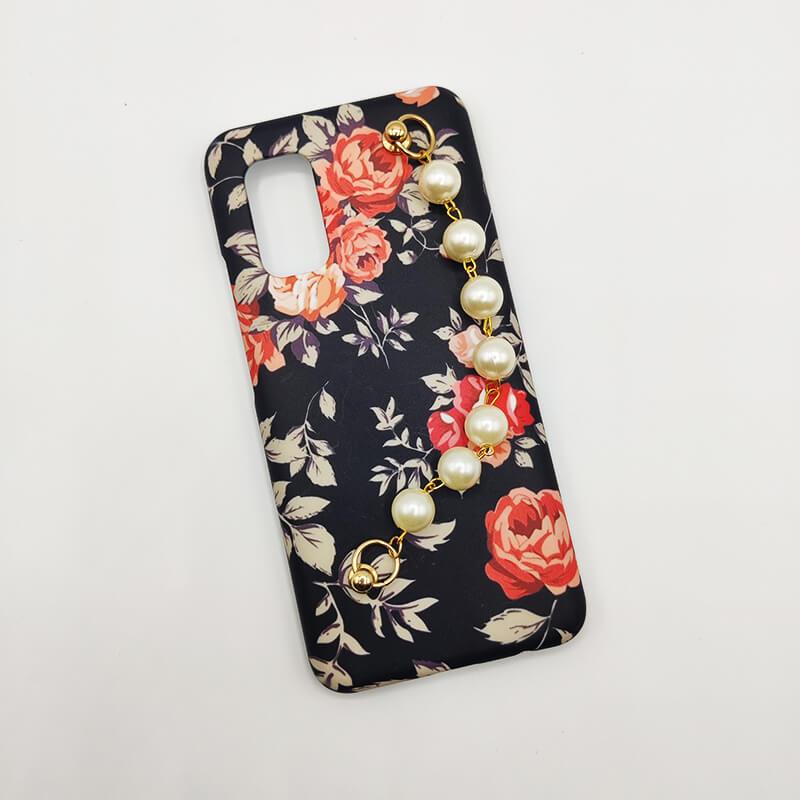 Vintage Black Flower Pearl Holder Case Cover