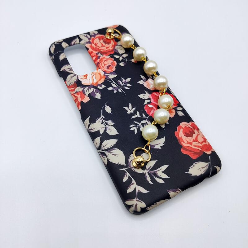 Vintage Black Flower Pearl Holder Case Cover