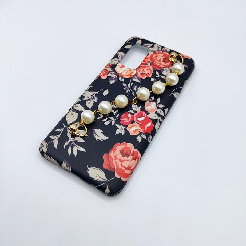 Vintage Black Flower Pearl Holder Case Cover