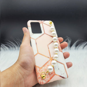 Pink Marble Pearl Holder Designer Case Cover