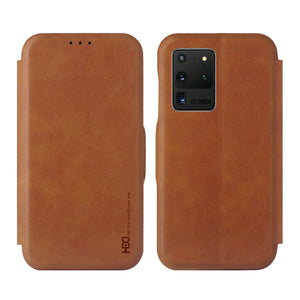 Shell Style Leather Samsung Note-Series Flip Case Cover Card Holder