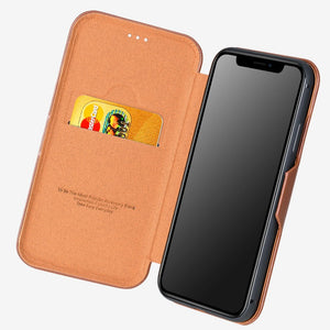 iPhone PU Leather Flip Case Cover