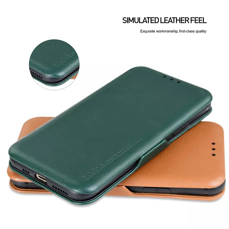 iPhone PU Leather Flip Case Cover