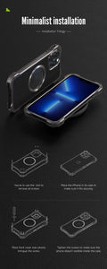 R-Just Aluminium Carbon Fiber Case For iPhone 13 And 14 Series
