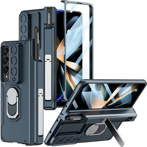 Samsung Galaxy Z Fold 4 With Pen Holder Magnetic Hinge Case Cover