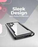 Samsung S23 Ultra Shield Proof Transparent Drop Protection Case Cover Black