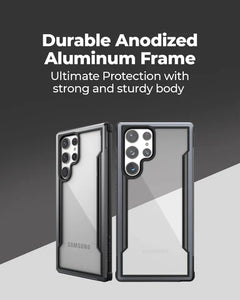 Samsung S23 Ultra Shield Proof Transparent Drop Protection Case Cover Black