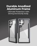 Samsung S23 Ultra Shield Proof Transparent Drop Protection Case Cover Black