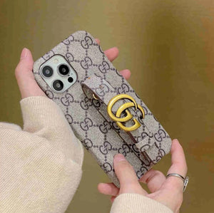 iPhone 13 Luxury Brand GG Belt Case Cover Clearance Sale