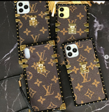 iPhone Luxury Branded Trunk Leather Phone Case Clearance Sale