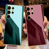 Samsung Galaxy S23 Ultra Chrome Plated Glossy Soft Silicone Case Cover