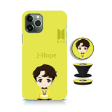 BTS K Pop Cartoon Character Mobile Case Cover With Holder