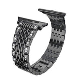 Apple iWatch Luxury Diamond Stainless Steel Strap (Series SE/7/6/5/4/3/2/1)