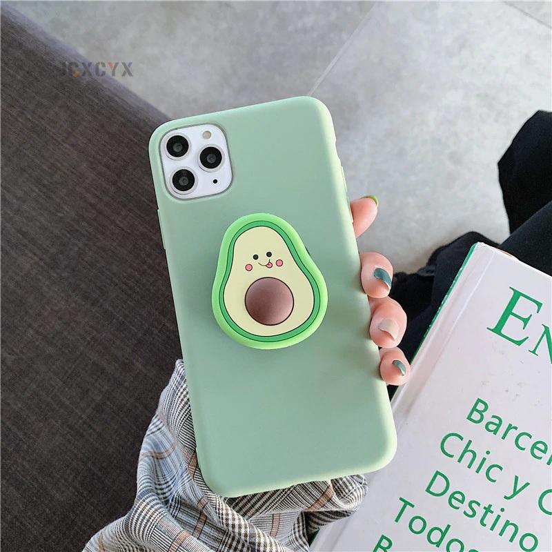 Cute Avocado Pattern Cartoon Designer Case Cover Holder
