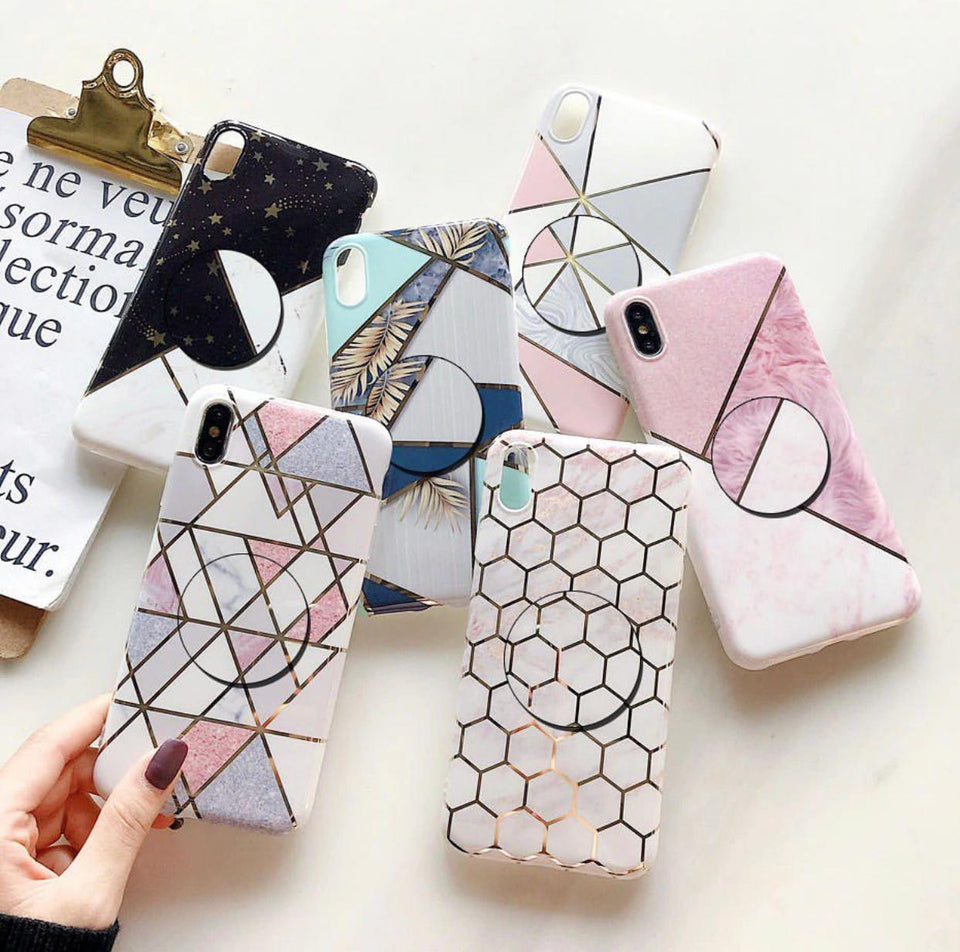 Marble Group Slim Case Cover With Holder