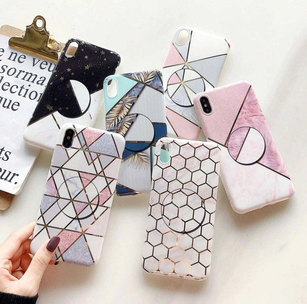 Marble Group Slim Case Cover With Holder